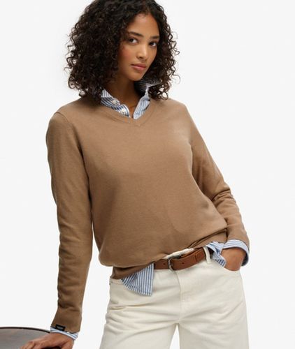 Damen Klassischer Pullover mit V-ausschnitt - Größe: 38 - Superdry - Modalova