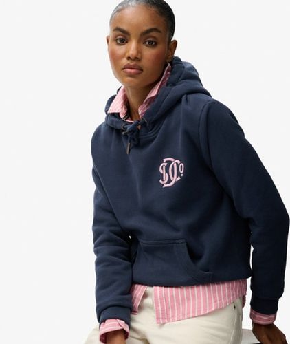 Damen Baumwolle Gesticktes Logo SD & CO Neon Kapuzenpullover, , Größe: 36 - Superdry - Modalova
