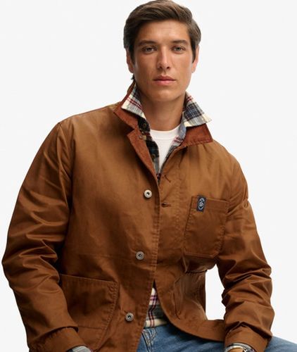 Herren Baumwolle The Merchant Store - Gewachste Arbeiterjacke, , Größe: L - Superdry - Modalova