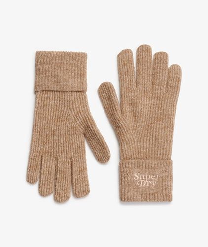 Damen Weiche, Gerippte Strickhandschuhe - Größe: 1Größe - Superdry - Modalova