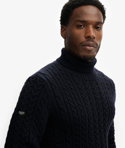 Herren Jacob Rollkragenpullover mit Zopfmuster - Größe: XL - Superdry - Modalova