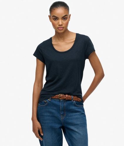 T-shirt Studios Scoop Neck Coupe Ajustée Taille: 38 - Superdry - Modalova