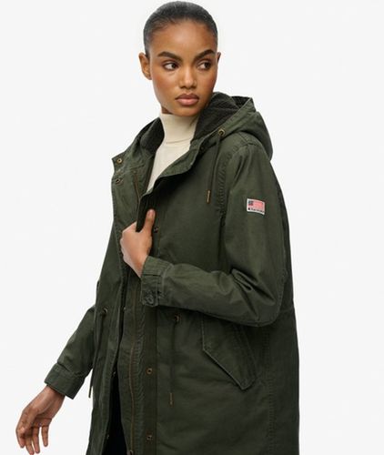 Damen Military Borg Fishtail Parka - Größe: 36 - Superdry - Modalova