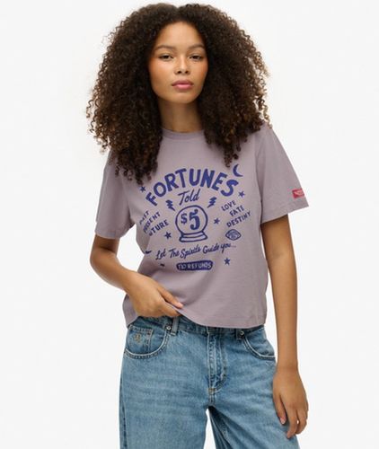 T-shirt Roadside Trade Coupe Décontractée Taille: 42 - Superdry - Modalova