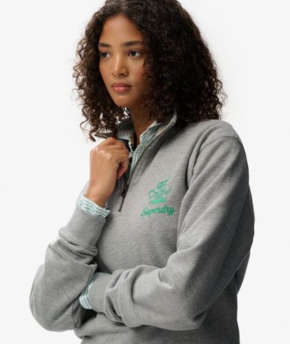 Sweatshirt Country Club Crest Demi-zip Taille: 44 - Superdry - Modalova