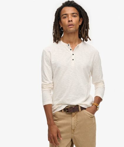 T-shirt Henley à Manches Longues Taille: S - Superdry - Modalova