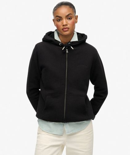 Damen Borg-gefütterter Hoodie mit Reißverschluss - Größe: 44 - Superdry - Modalova