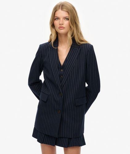 Blazer Boyfriend à Rayures Taille: 40 - Superdry - Modalova