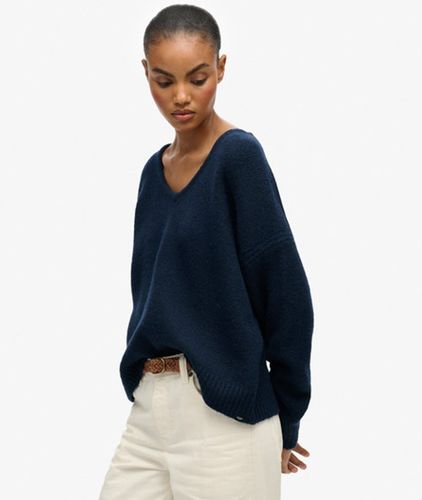 Pull OverTaille Brossé à col V Taille: 42 - Superdry - Modalova