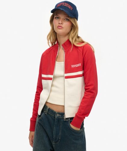 Coton Logo Brodé Athletic Essentials Sweat Zippé, , Taille: 38 - Superdry - Modalova