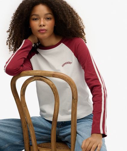 T-shirt Manches Longues Essential Logo Retro Taille: 44 - Superdry - Modalova