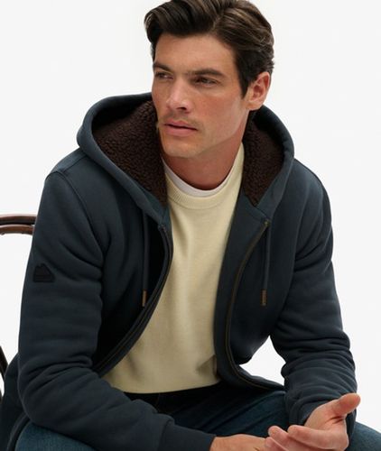 Sweat à Capuche Zippé Doublé Borg Taille: Xxl - Superdry - Modalova