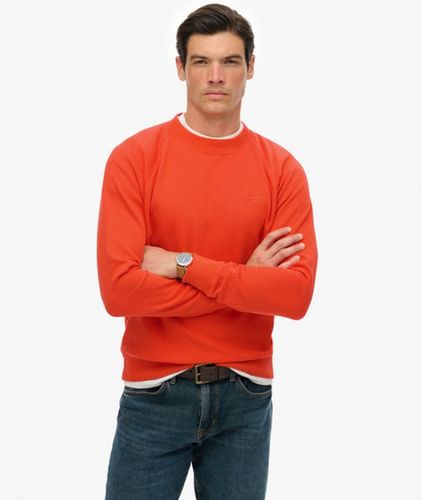 Coton Logo Brodé Essential Raglan Sweatshirt Ras-Du-Cou, , Taille: S - Superdry - Modalova