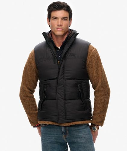 Herren Schwarze Steppweste - Größe: XL - Superdry - Modalova