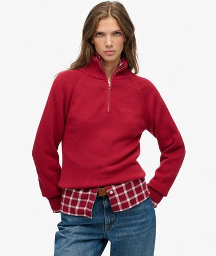 Pull en Maille à Demi-zip Essential Taille: 36 - Superdry - Modalova