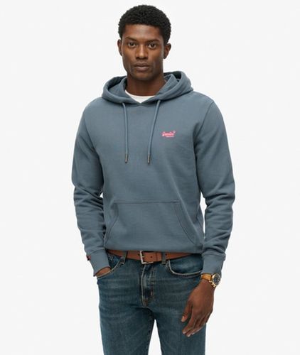 Herren Baumwolle Gesticktes Logo Essential Kapuzenpullover, , Größe: M - Superdry - Modalova