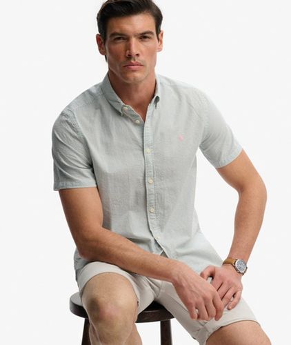 Herren Classic Seersucker Kurzarmhemd - Größe: Xxl - Superdry - Modalova
