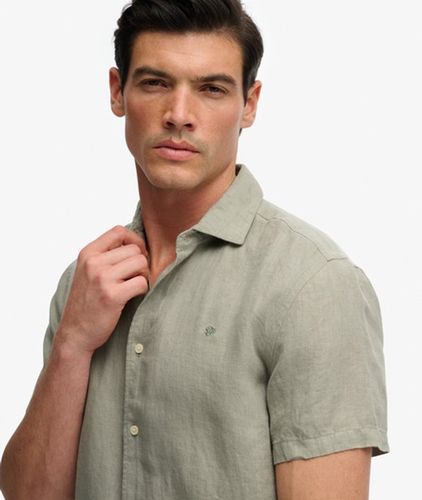 Herren Riviera Kurzarm-leinenhemd - Größe: Xxxl - Superdry - Modalova