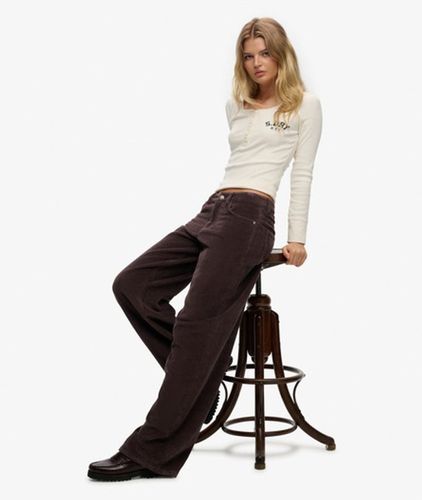 Pantalon en Velours Côtelé Large Taille Moyenne Taille: 29/32 - Superdry - Modalova