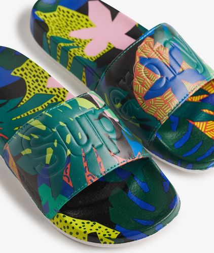 Damen All Over Print Badeschlappen - Größe: L - Superdry - Modalova