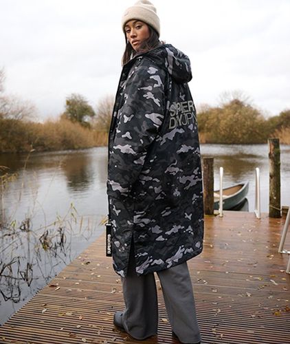 Damen Camouflage-Muster Robe - Superdry - Modalova