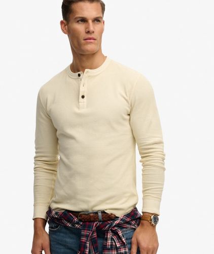 Herren Leichtes Strukturiertes Henley-shirt - Größe: XL - Superdry - Modalova