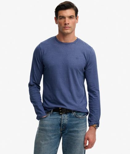 Herren Klassisches Langarmshirt aus Baumwolle und Leinen - Größe: S - Superdry - Modalova