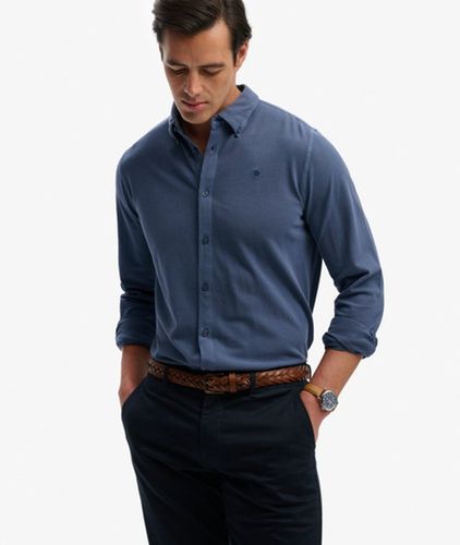 Chemise Piqué Vintage Destroy Manches Longues Taille: XL - Superdry - Modalova