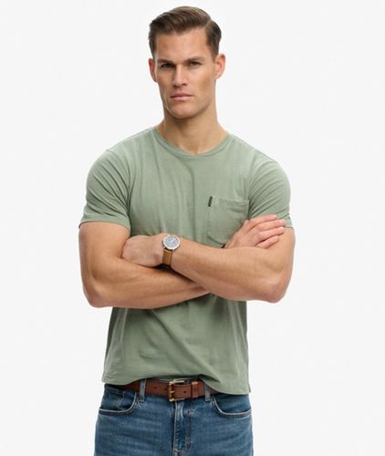 Herren Classic Essential T-shirt mit Tasche - Größe: L - Superdry - Modalova