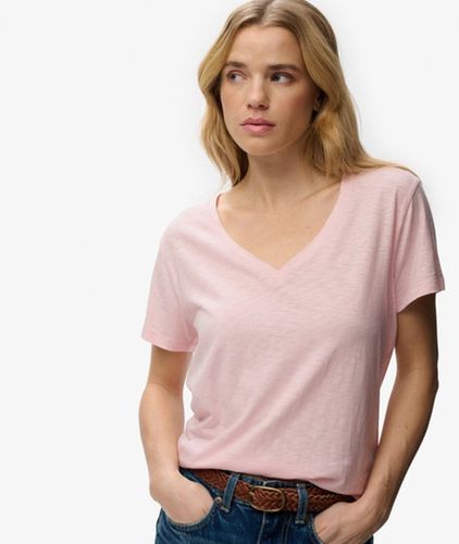 T-shirt Studios Slub Avec Logo Brodé Taille: 44 - Superdry - Modalova