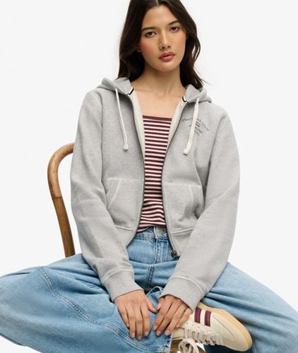 Damen Athletic Essentials Kurzer Zip-hoodie - Größe: 44 - Superdry - Modalova