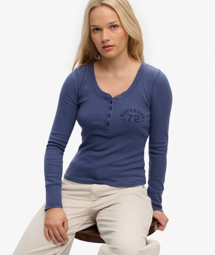 Haut à Manches Longues Athletic à Boutons Taille: 42 - Superdry - Modalova