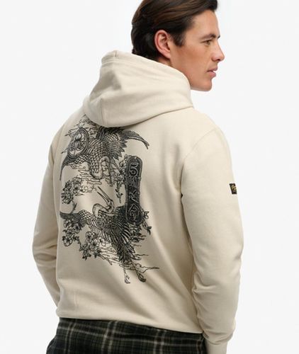 Coton Logo Imprimé Tokyo Narrative Coupe Décontractée Sweat À Capuche, , Taille: XL - Superdry - Modalova