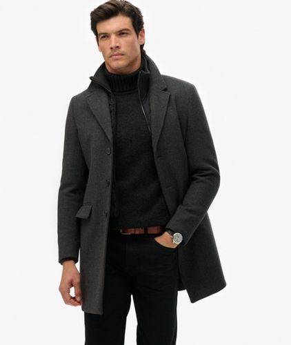 Herren Eleganter Zwei-in-eins Stadtmantel - Größe: XL - Superdry - Modalova