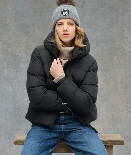 Damen Sports Steppjacke mit Kapuze - Größe: 38 - Superdry - Modalova