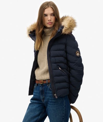 Doudoune Fuji à Capuche Fourrure Synthétique Taille: 44 - Superdry - Modalova