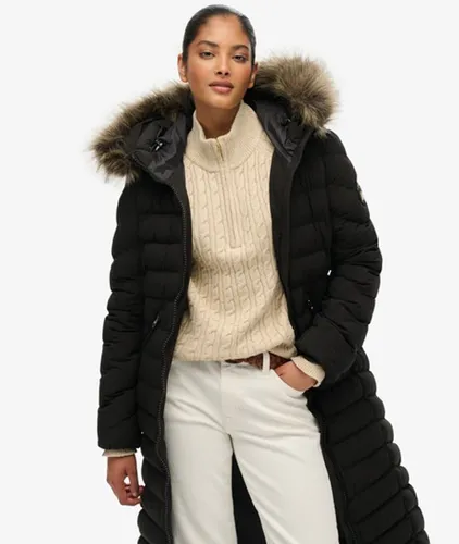 Fuji Doudoune Longue Capuche Fourrure Taille: 40 - Superdry - Modalova