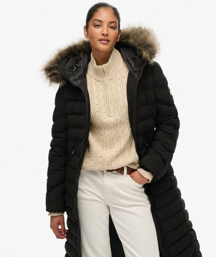 Fuji Doudoune Longue Capuche Fourrure Taille: 44 - Superdry - Modalova