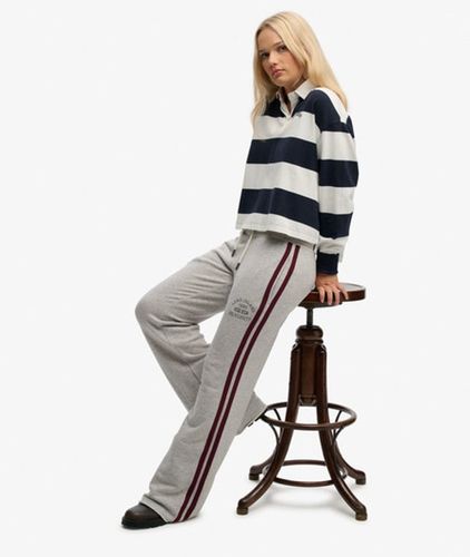 Damen Athletic Essentials Jogginghose mit Streifen und Schlag - Größe: 34 - Superdry - Modalova
