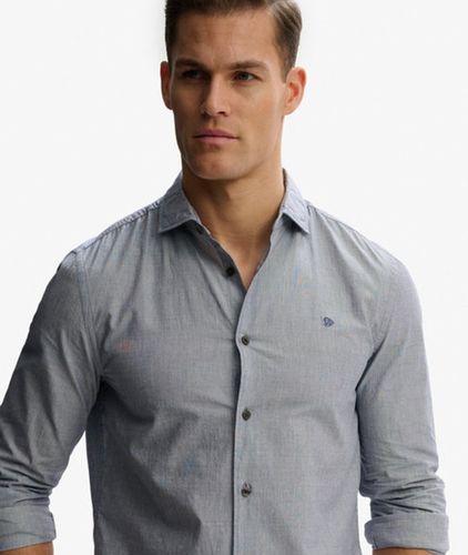 Herren Poplin-hemd mit Cut-away-kragen - Größe: L - Superdry - Modalova