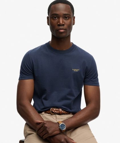 Herren Essential Gesticktes Logo T-shirt in Schmaler Passform - Größe: L - Superdry - Modalova
