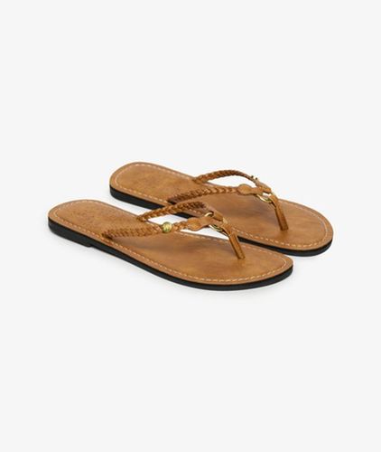 Damen Geflochtene Flip-flops aus Kunstleder - Größe: 5-6 - Superdry - Modalova