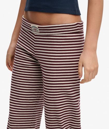 Damen Baumwolle Athletic Essentials Jerseystreifen-Hose Schmale Passform, & , Größe: 34 - Superdry - Modalova
