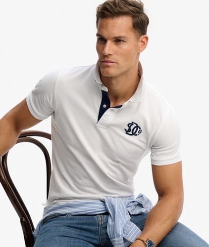 Polo Piqué Monogram Taille: Xxl - Superdry - Modalova