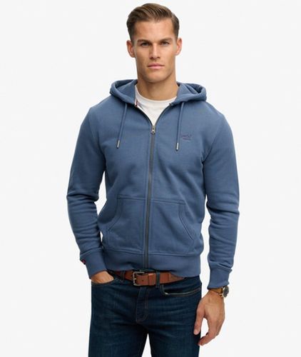 Sweat à Capuche Zippé Logo Essential Mi-brossé Taille: Xxl - Superdry - Modalova