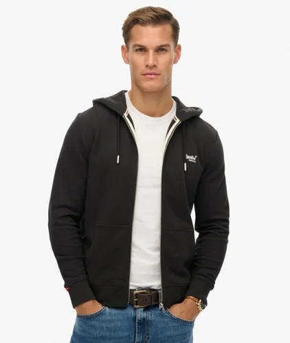 Sweat à Capuche Zippé Logo Essential Mi-brossé Taille: S - Superdry - Modalova