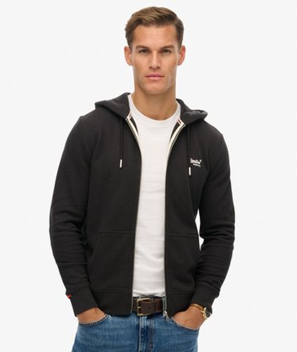 Sweat à Capuche Zippé Logo Essential Mi-brossé Taille: XL - Superdry - Modalova