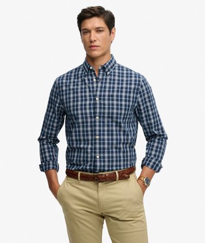 Herren Preppy Poplin Langarmhemd - Größe: M - Superdry - Modalova