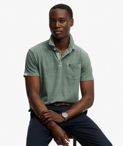 Polo en Coton et lin Classique Taille: L - Superdry - Modalova