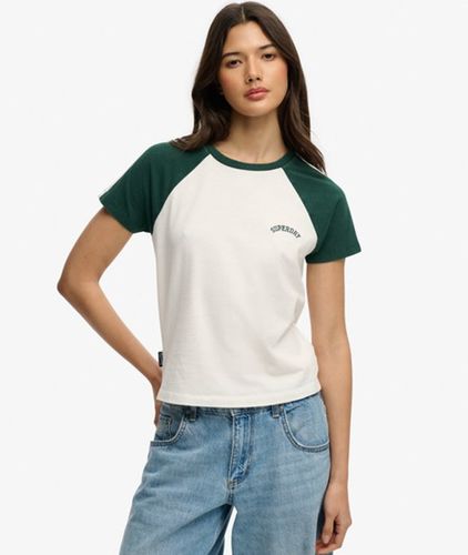 Damen Essential Logo Retro T-shirt mit Schmaler Passform - Größe: 38 - Superdry - Modalova